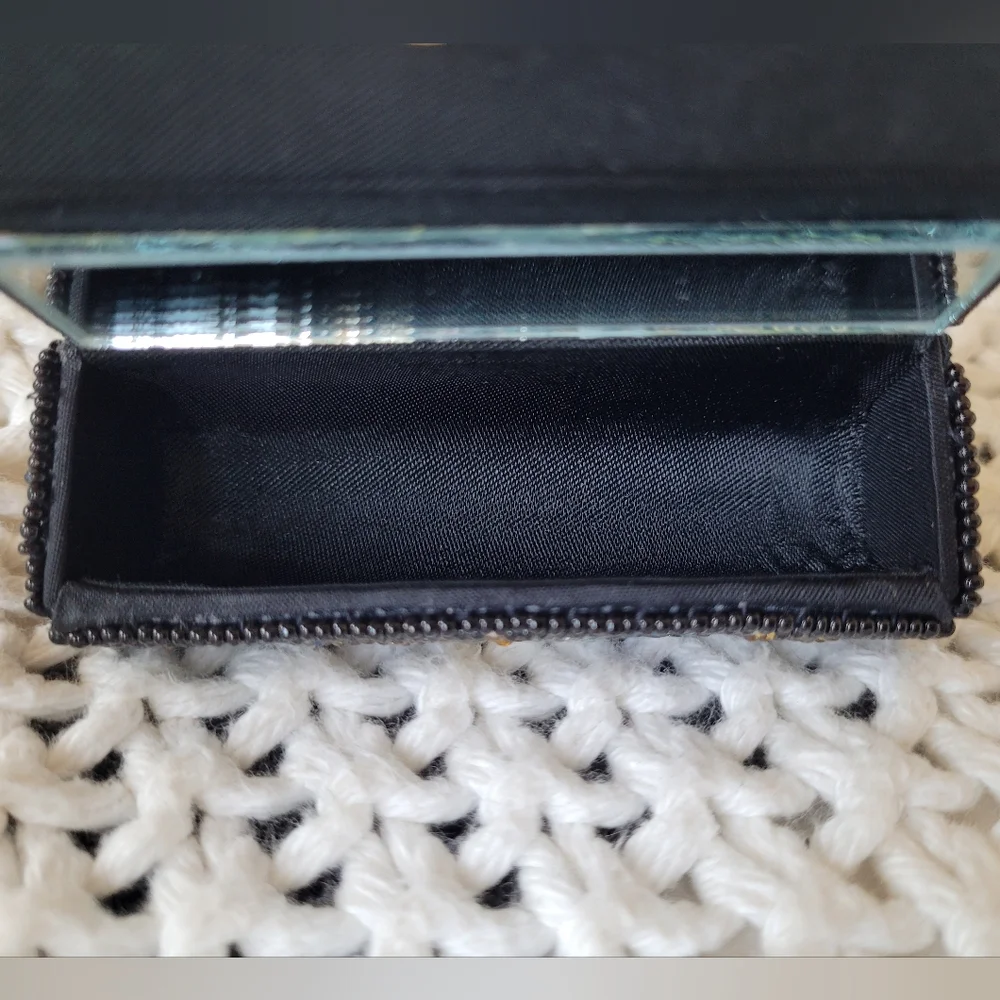 Vintage 80s Small Beaded Coin Purse/Pouch & Lipstick Case, Multicolor